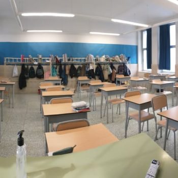 Sarah's classroom where she teaches English in Spain