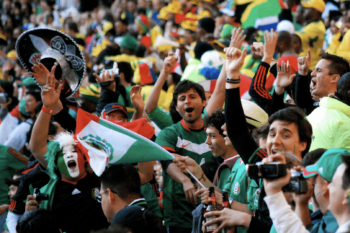 Football victory mexico win world cup cheer fans