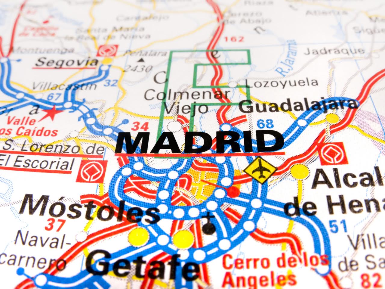 map of Madrid