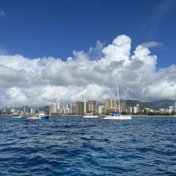 Honolulu from the Pacific Ocean