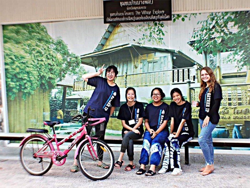 A photo with a few students at our-homestay on the OCL trip