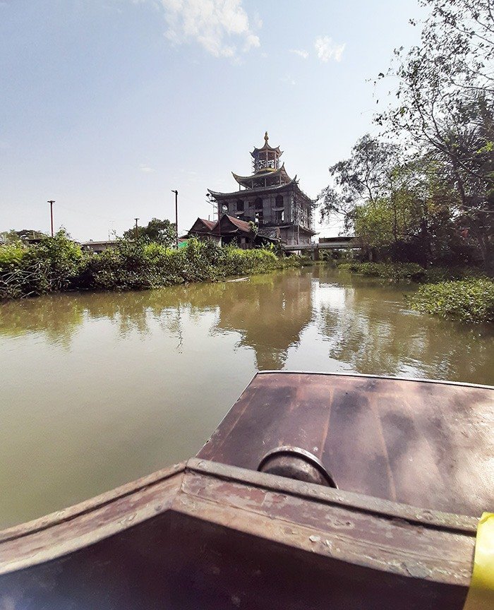 A trip around the khlong-(river) in a longtail boat while Teaching English in Phuket, Thailand