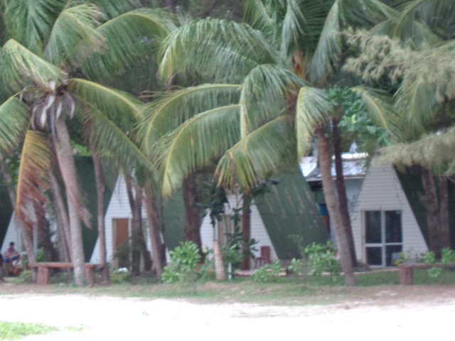 A-frame cottages at Con Dao Camping