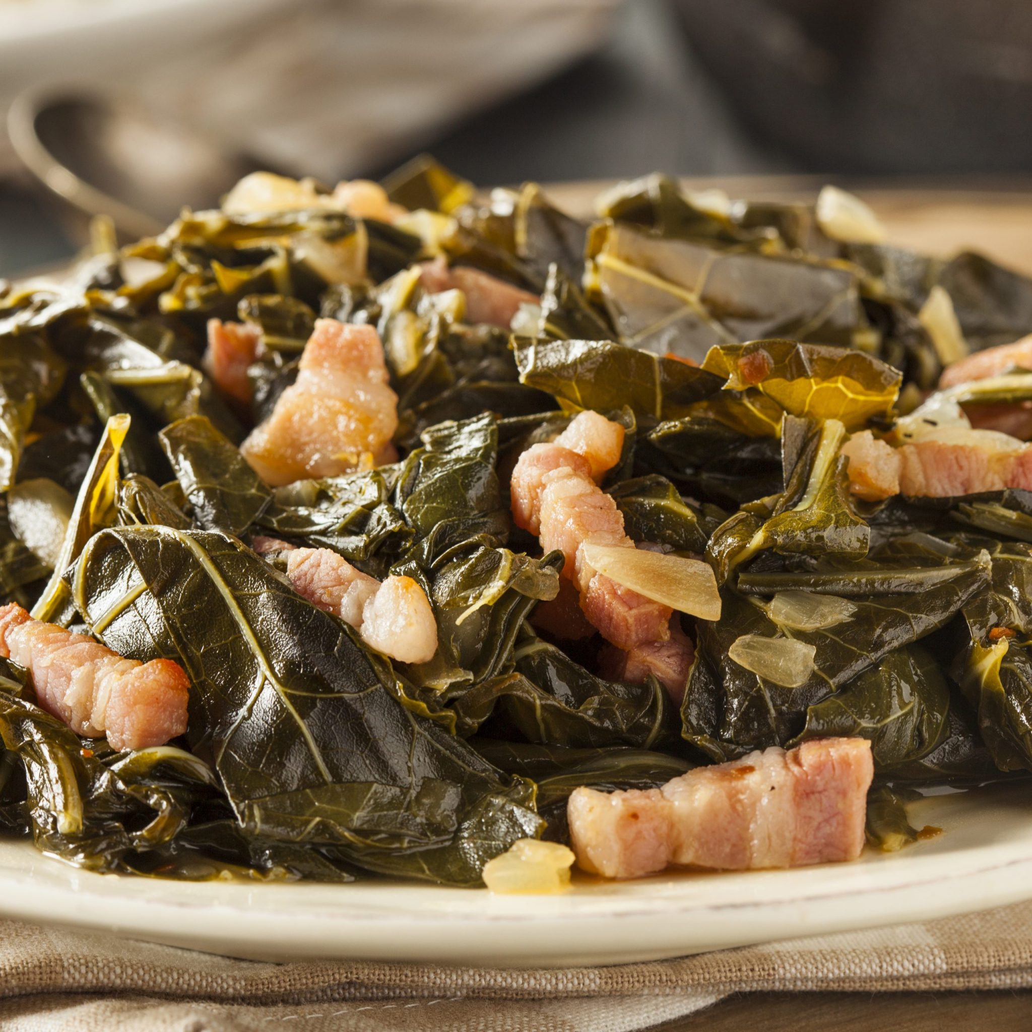a photo of southern-style collard greens