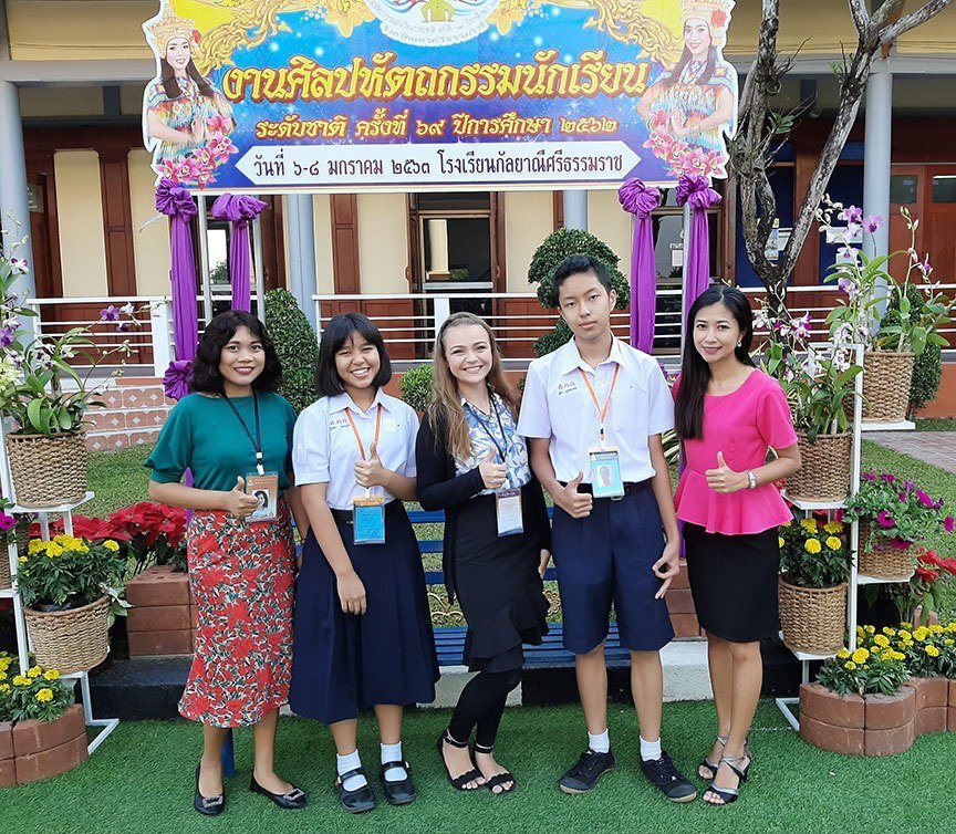 At the Impromptu Speech Competition in Nakhorn Si Thammarat