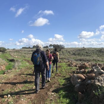 Hikers in Golan Heights