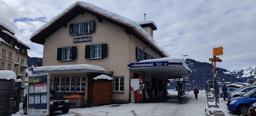 A small station in Grindelwald.