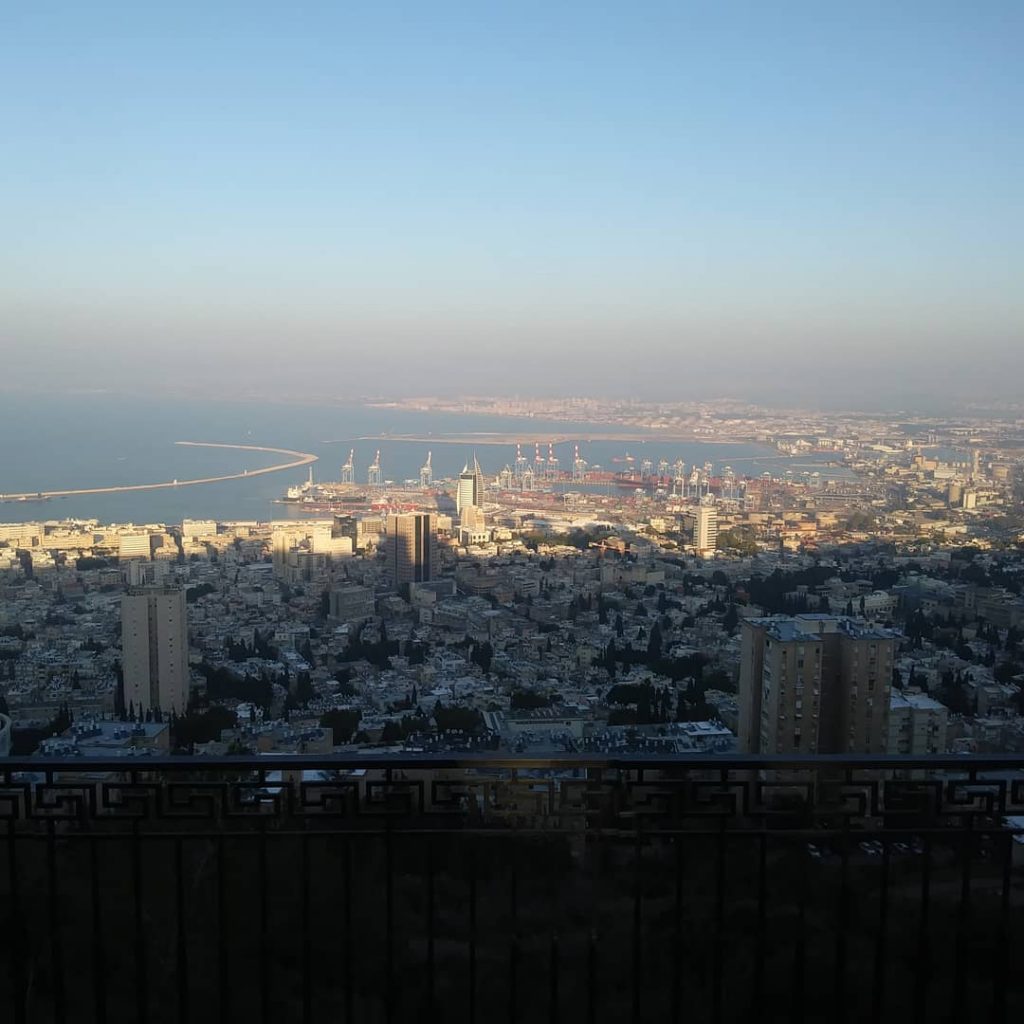 Haifa from afar.