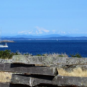 Haro Strait with Mt Baker in the distance.