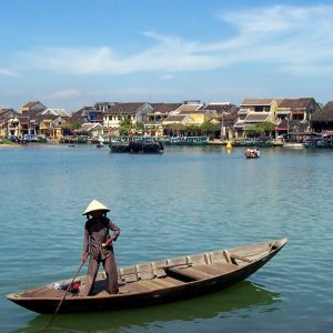Hoi An from the water.