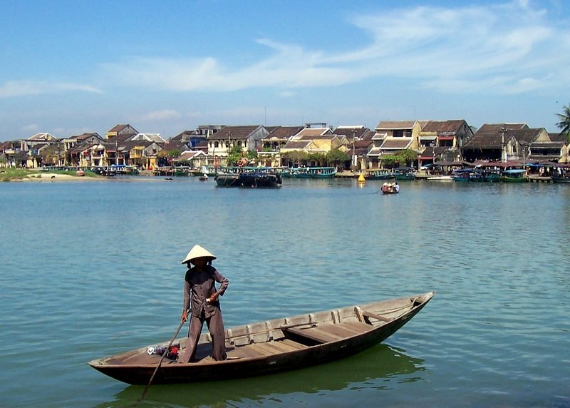 Hoi An from the water.