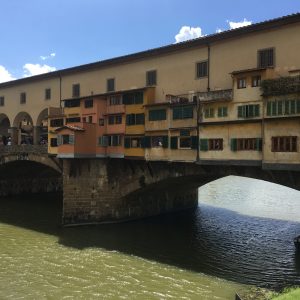 The pedestrian bridge in Florence