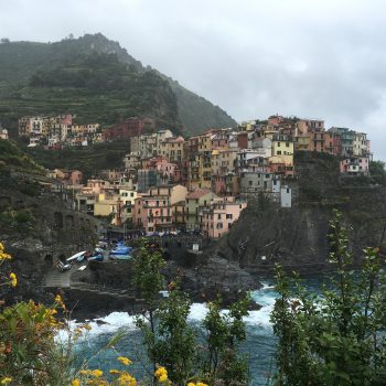 A glimpse at Cinque Terre from afar