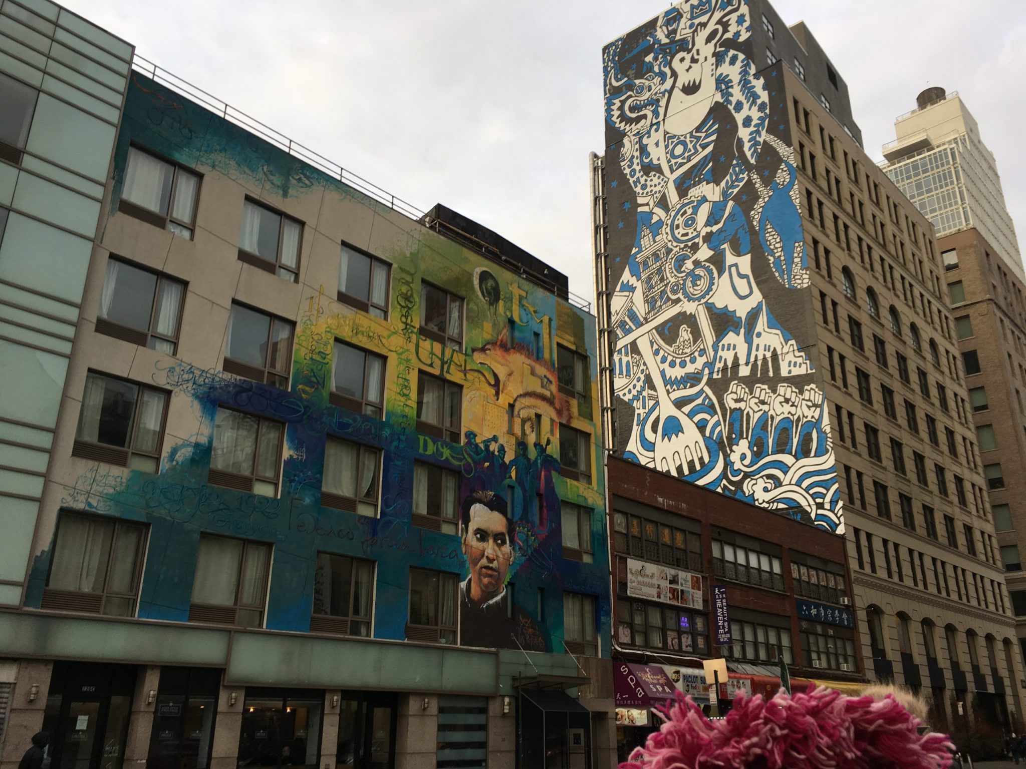 Some murals found in New York City on New Year's Eve