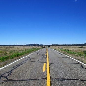 Wide open roads off of US Hwy 66.