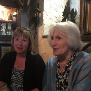 Jim Murty's wife and mum, Teasy at Johnny Fox's, one of Ireland's many Irish bars