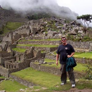 Ed exploring Machu Picchu, one of the top things to do in Peru.