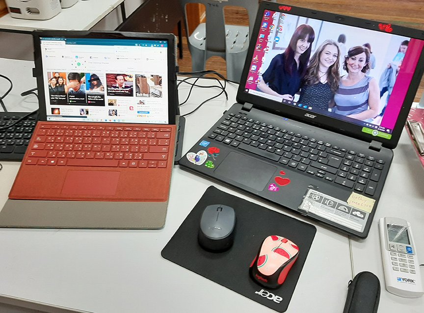 My set up for online class