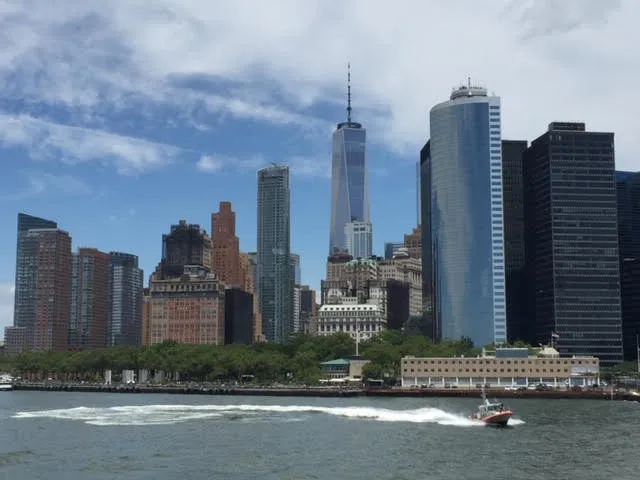 An image of New York City from the River, provided by the Top Ten Travel writer