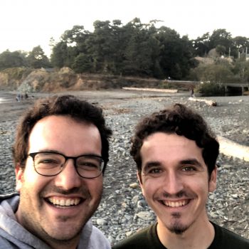 Eli and his brother in northern California in 2019