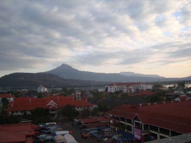Overview of Pakse, Laos