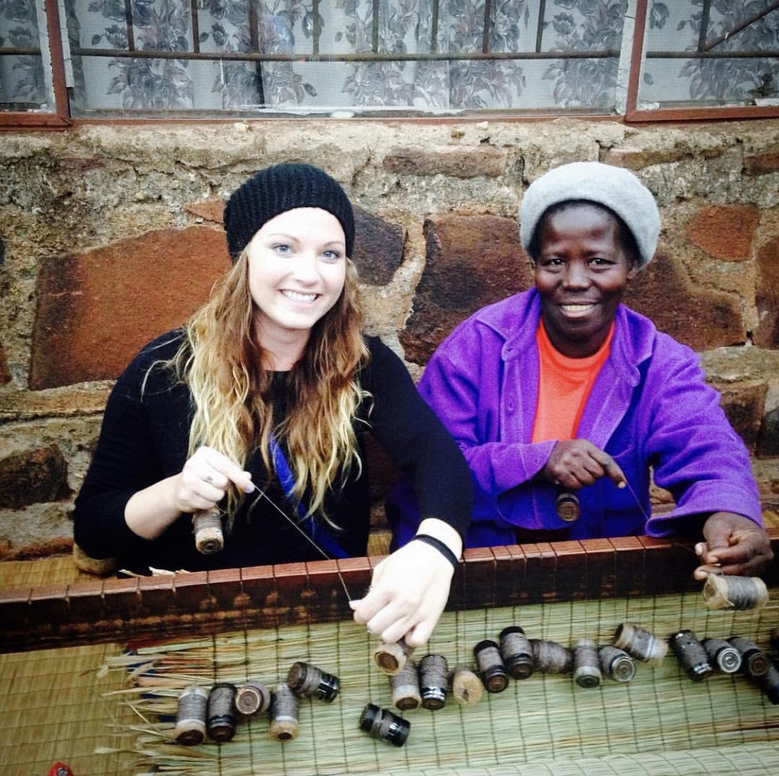 Rachel and Make during her time with the Peace Corps