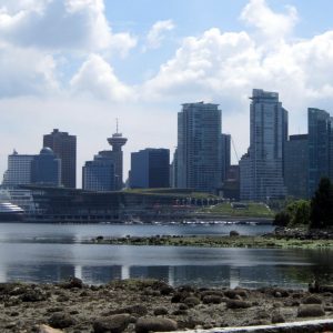 A photo of Vancouver from Stanley Park