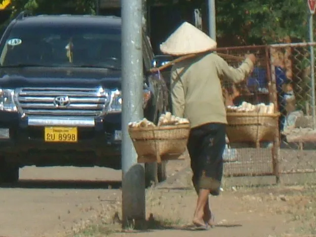 Street Vendor in Laos