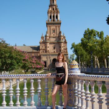Susanna at Seville's Plaza de España