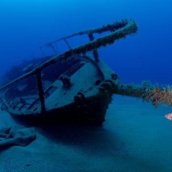 A sunken ship which can be found while scuba diving in Tenerife