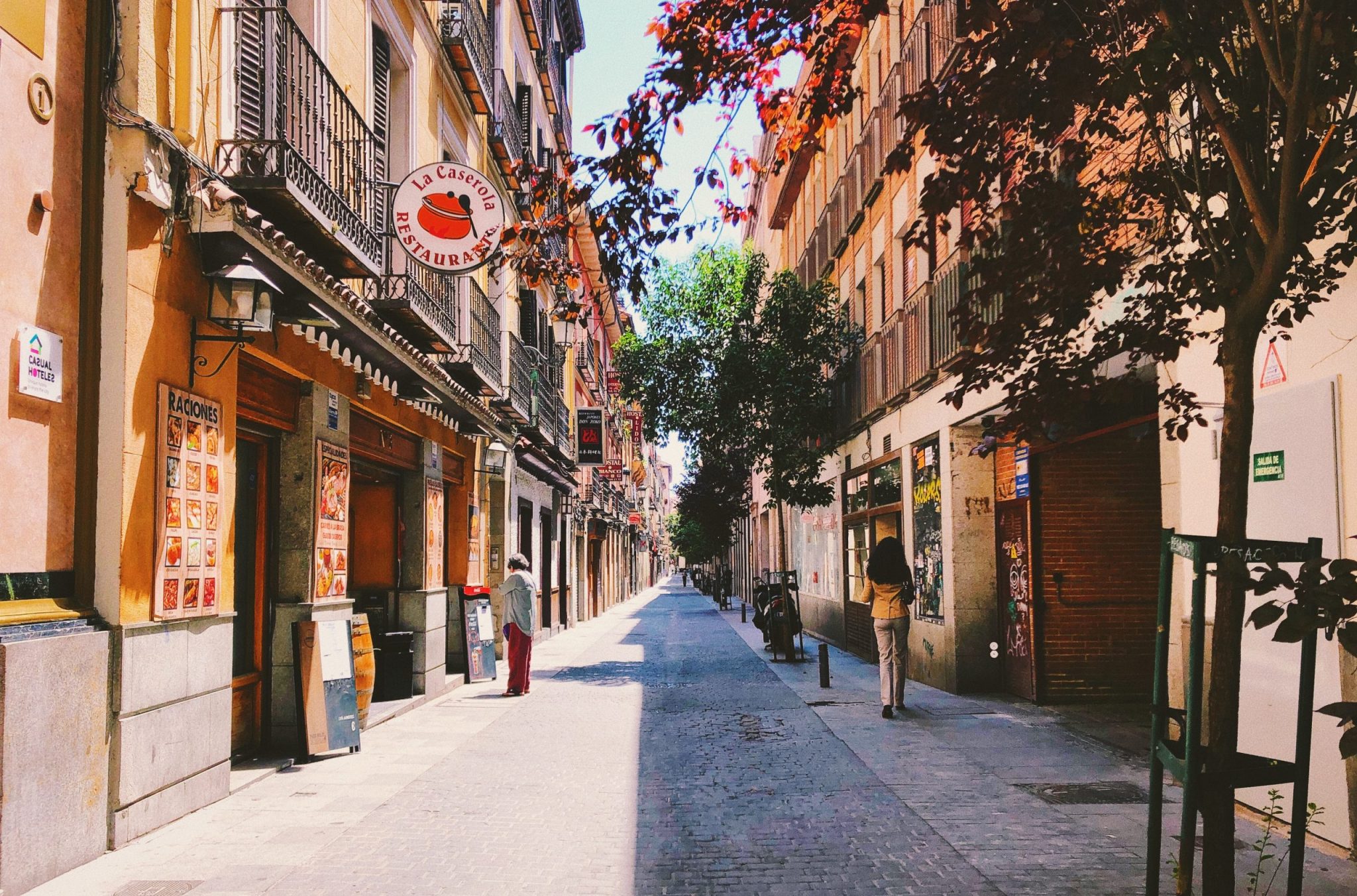 A photo of one of the streets of Madrid, where Timisha moved to Spain.